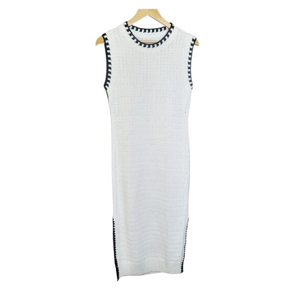 Cupshe Womens Live Life at the Beach Cream Knit Bodycon Midi Dress Size M NWT - Picture 4 of 10